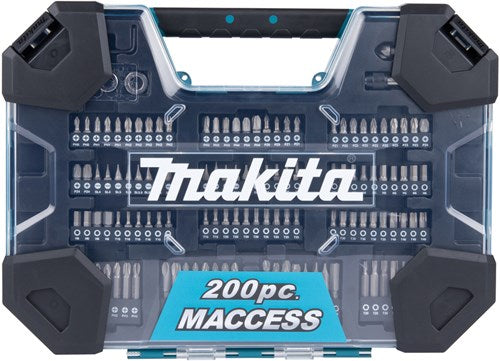 Makita accessoires boor- schroefbitset 200-delig - e-22610