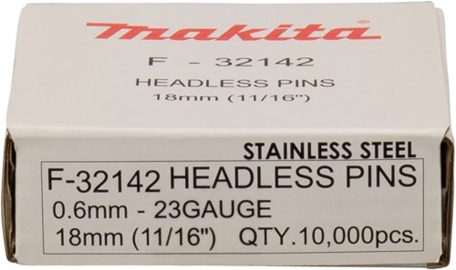 Makita accessoires pin vk 18mm rvs - f-32142