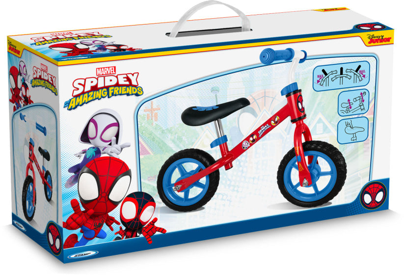 loopfiets Spidey 10 Inch Junior Rood