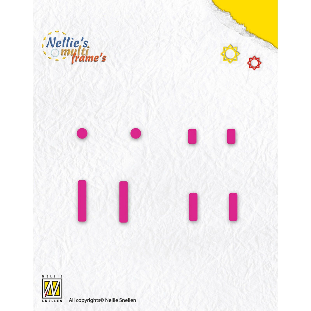 Nellie's choice • multi frame dies string set voor labels 8st.