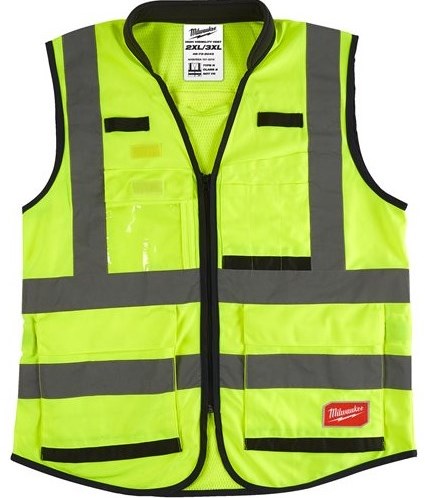 Milwaukee accessoires milwaukee premium hi-vis veiligheidshesje klasse 2 geel - xxl - 4932471897