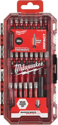 Milwaukee accessoires milwaukee shockwave™ bitset impact duty™ - 38-delig - 4932492009