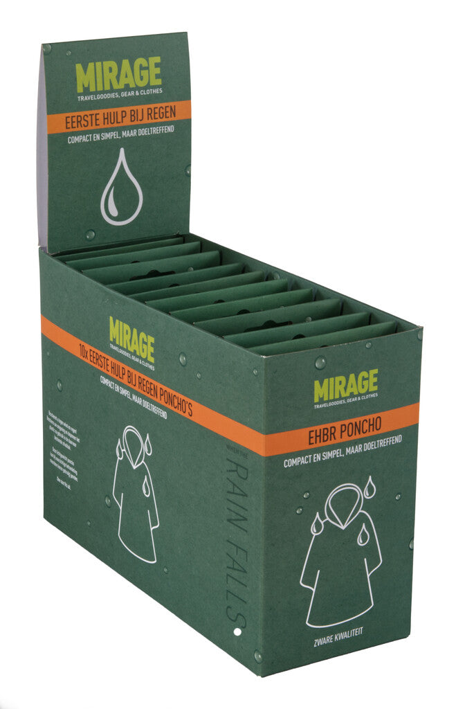 Buzaglo mirage wegwerp regen poncho one size
