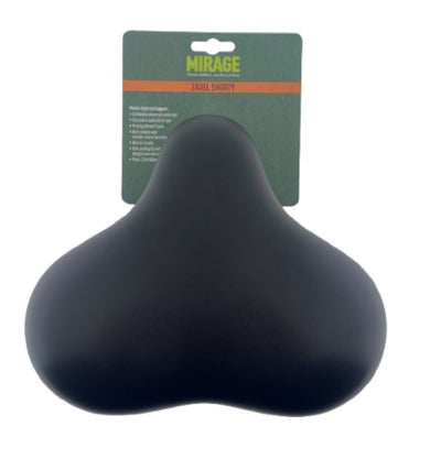Mirage zadel tour comfort met vering shorty, zwart