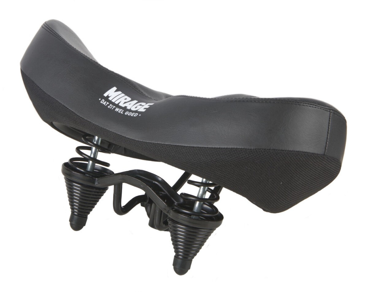 Mirage zadel tour comfort met vering big city, zwart