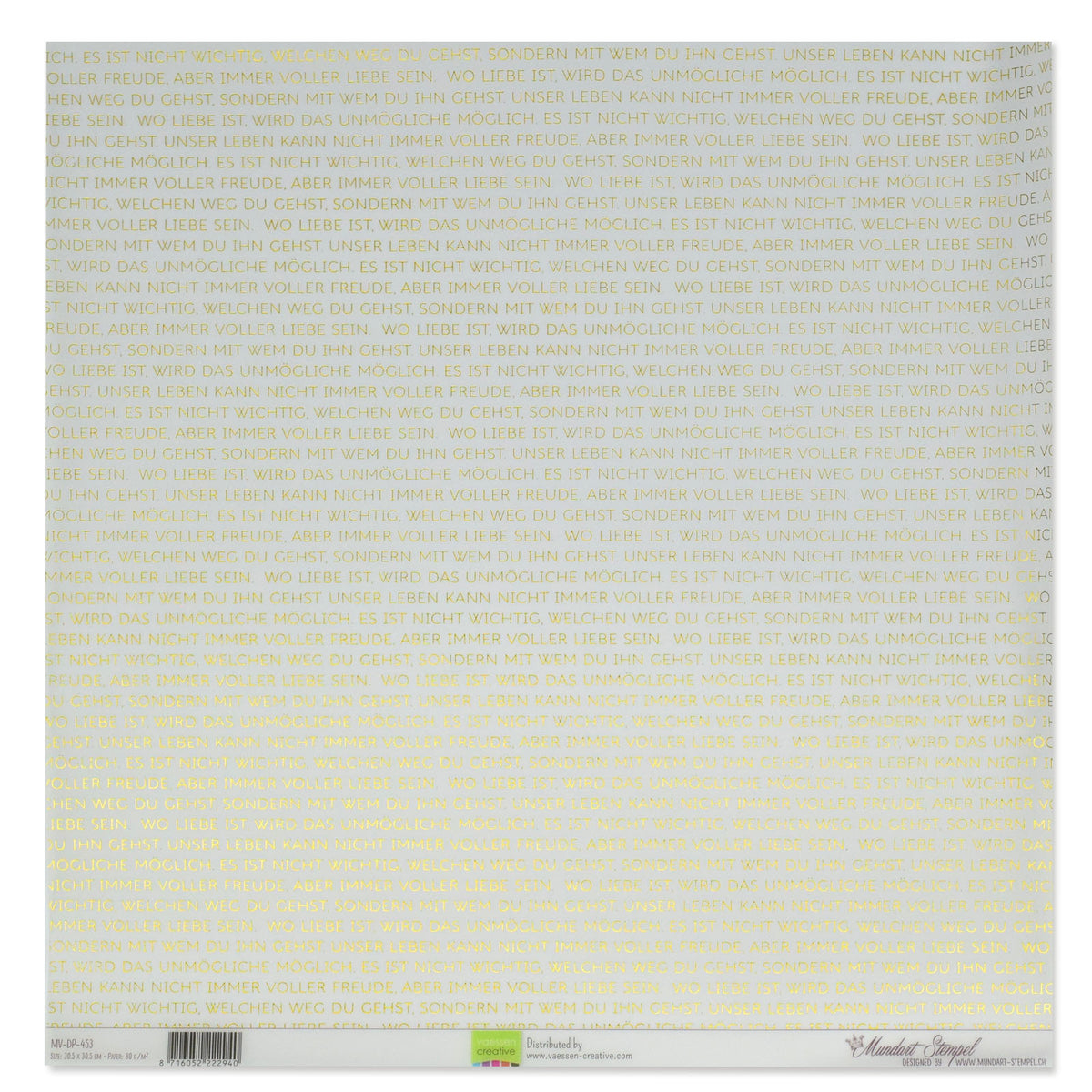 Mundart stempel • vellum papier duitse tekst hochzeitsspruch