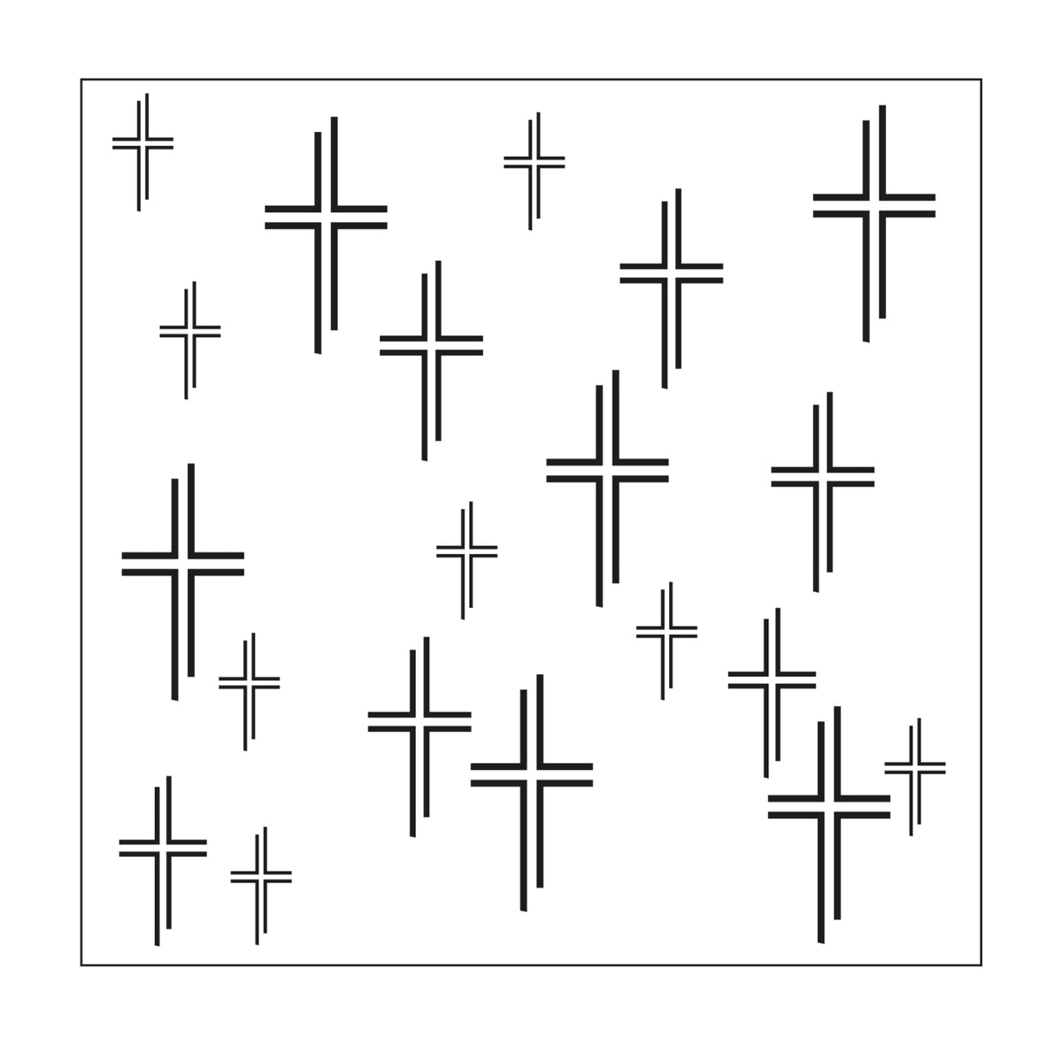 Mundart stempel • stencil kruizen