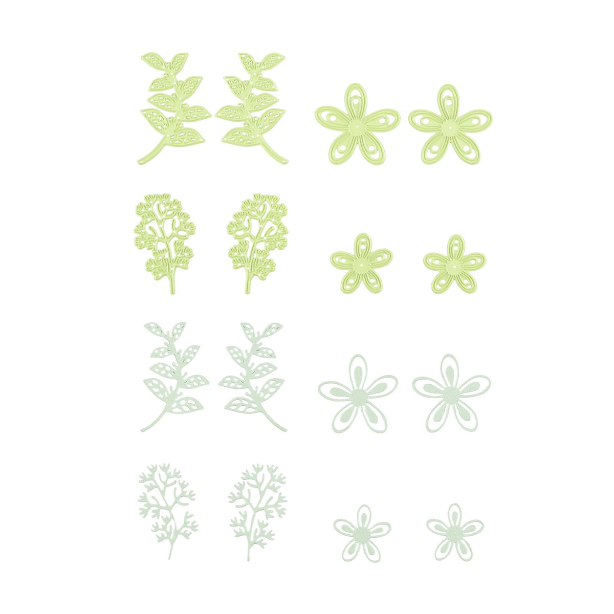 Nellie's choice • bullet journal cutting dies bloemen 8st.