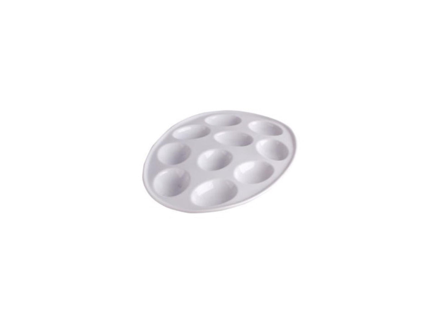 Imperial kitchen eierschaal wit aardewerk voor 10 eieren 27x20cm