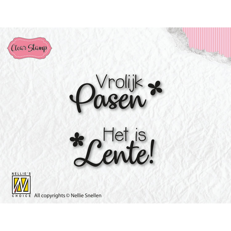 Nellie's choice • clear stamp pasen en lente
