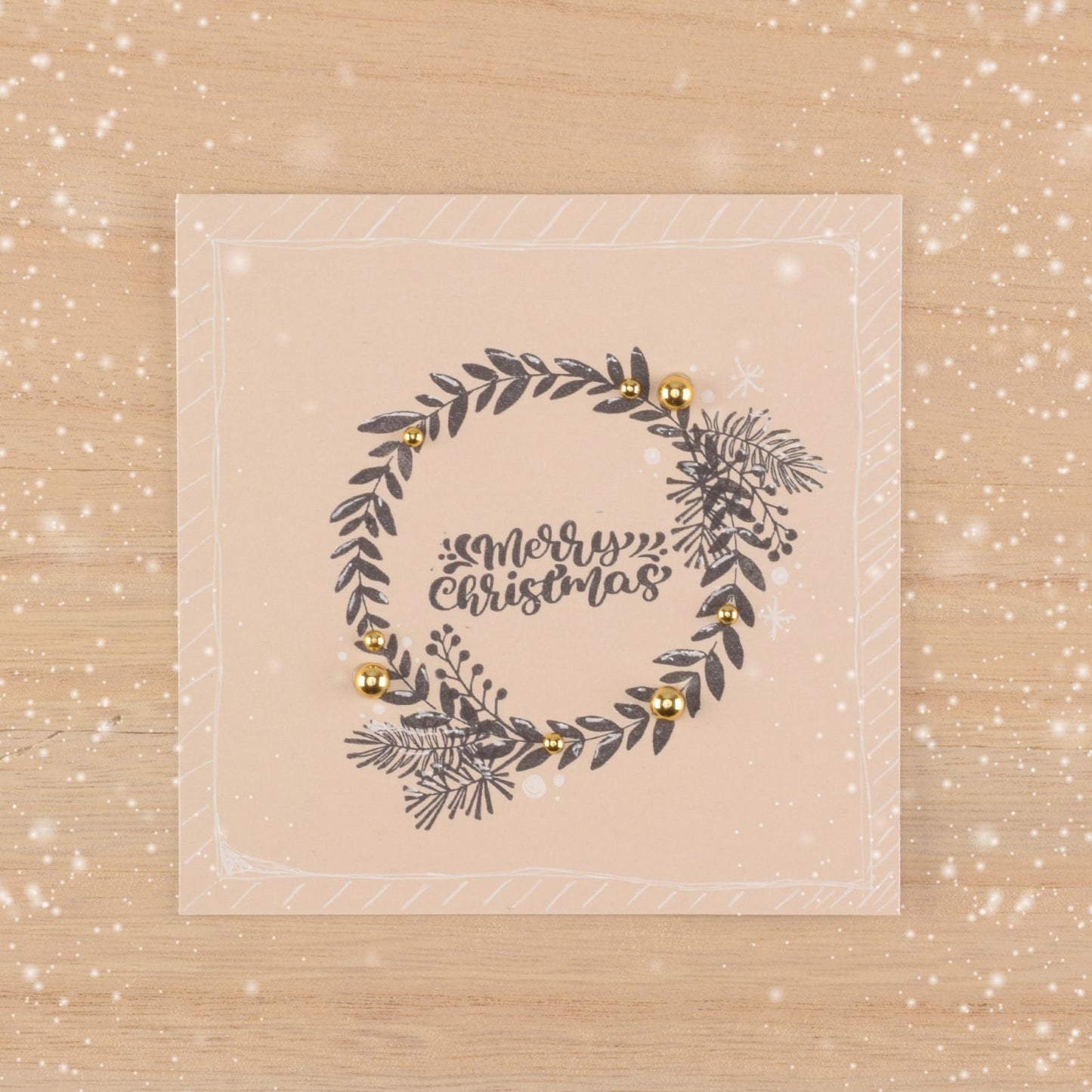 Nellie's choice • clear stamps kerstkrans 13st.