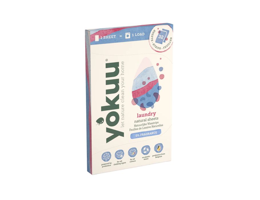 Yokuu wasstrips - wasmiddeldoekjes - 0% fragrance - 32 stuks