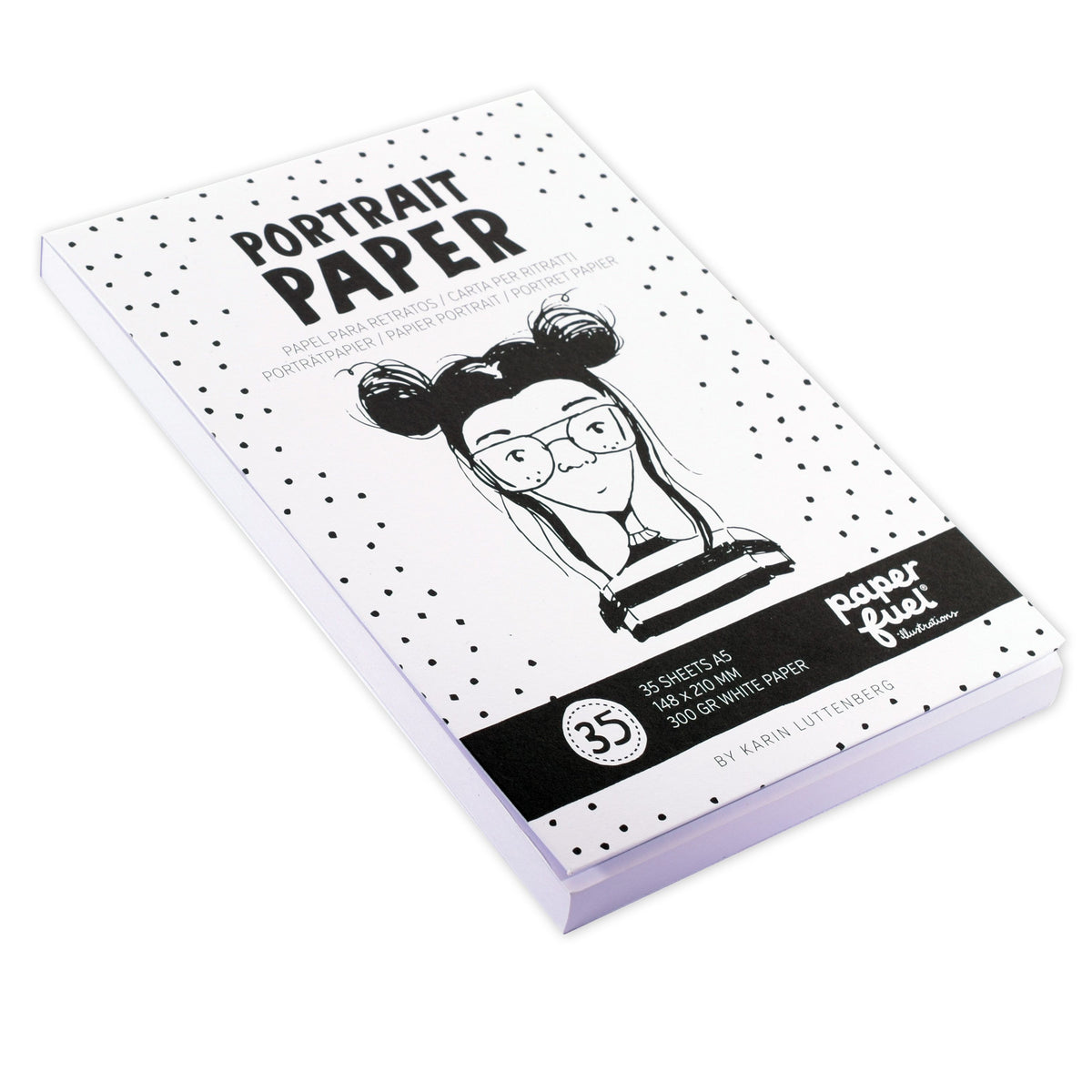 Paperfuel • portretpapier a5 35vellen wit