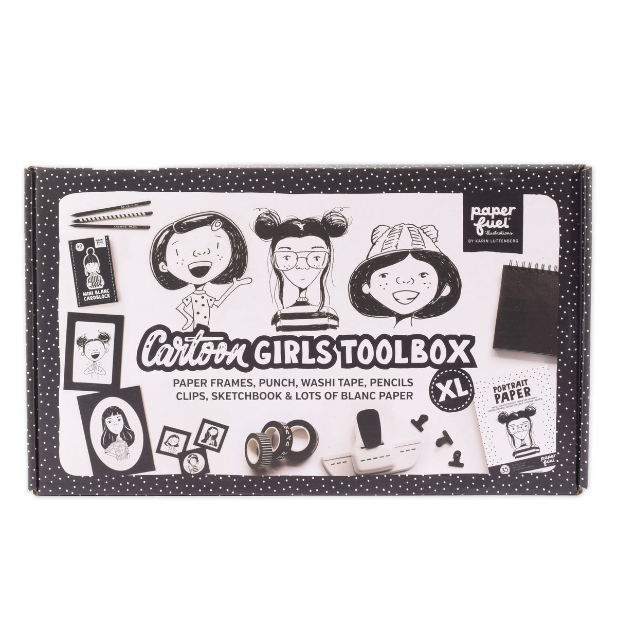 Paperfuel • cartoonmeisjes toolbox xl