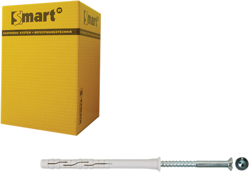 Pgb-europe smart | raamplug +schroef vzk tx ø 8x140 nzn | 50 st sm0rptn010801403