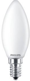 Philips led kaars e14 6,5-60w 2700k filament mat blister - 5100315