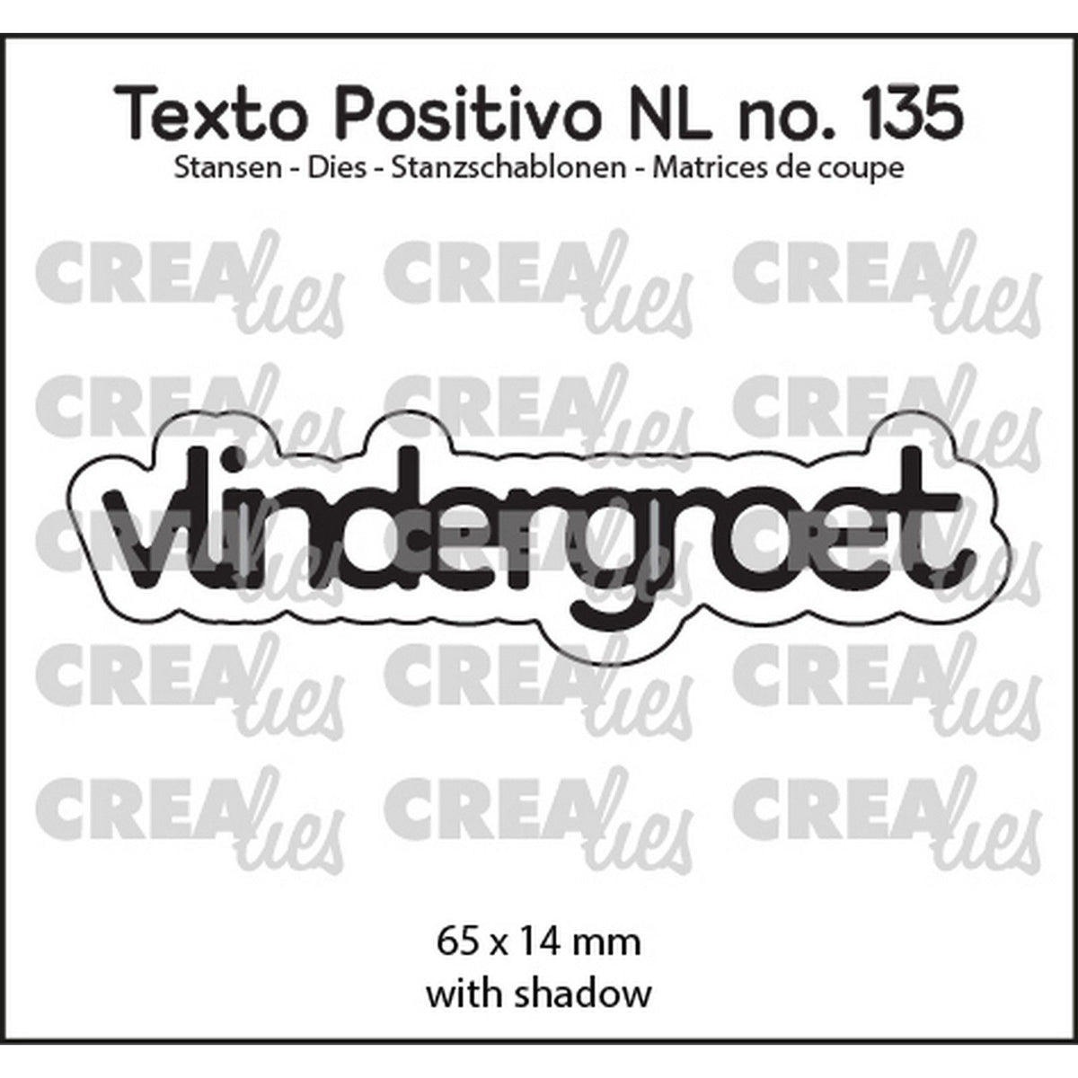Crealies • snijmal vlindergroet