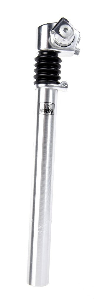 Postmoderne zadelpen verend atb zilver 27.2