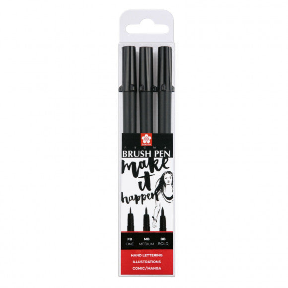 Sakura • pigma brush lettering pen 3pcs