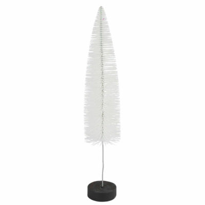 Countryfield kerstboom op voet glitter wit 40 cm | 12 stuks