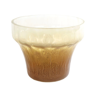 Theelichthouder eline l glas bruin crème 13 cm | 8 stuks