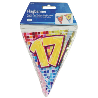 Folat mini vlaggenlijn 17 jaar 3 meter | 24 stuks