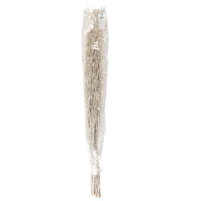 Bundel gedroogd saras gras wit 110 cm | 24 stuks