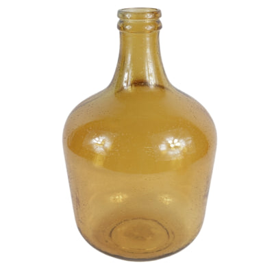 Fles gerecycled glas amber 42 cm | 2 stuks