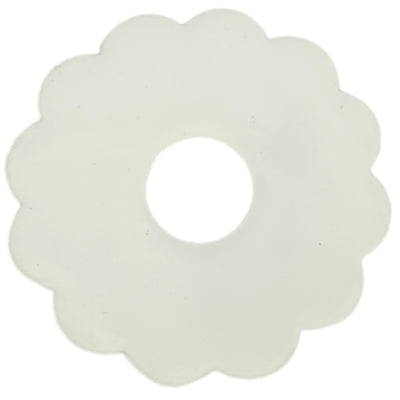 Stjernsund kaarsenring loua bloem wit glans 9,3 cm | 24 stuks