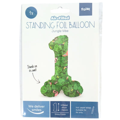 Folat folieballon staand 8 jungle vibe 41 cm | 20 stuks
