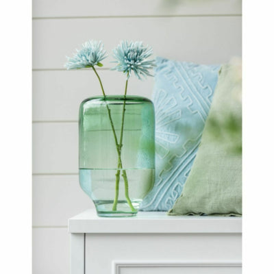 J-line kunstbloem chrysant lichtblauw 40 cm | 24 stuks
