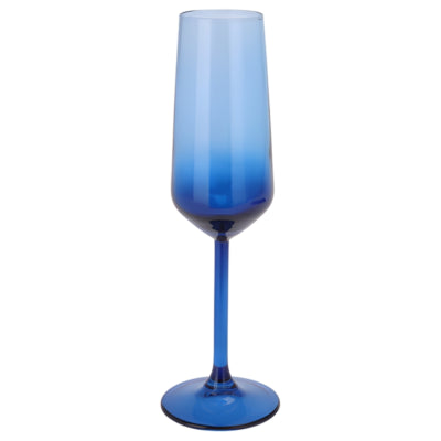 Champagneglas glas blauw 195 ml | 12 stuks