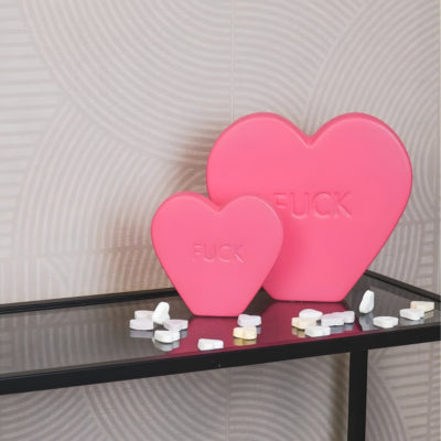 Housevitamin beeld candy heart fuck roze 13 cm | 12 stuks