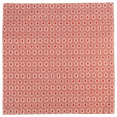 Fair trade kussenhoes graphic rood 45 x 45 cm | 12 stuks