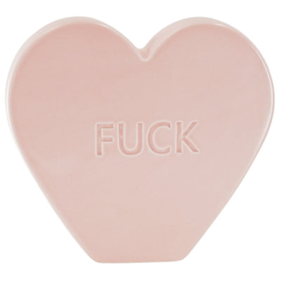 Housevitamin beeld candy heart lichtroze 19,5 cm | 6 stuks