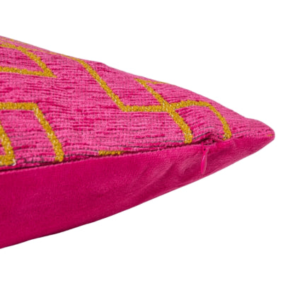 (r) kussenhoes jacquard roze 45 x 45 cm | 12 stuks