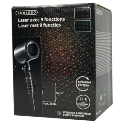 Lumineo (r) laser projector ip44 eu-stekker 40 cm ve10 | 10 stuks