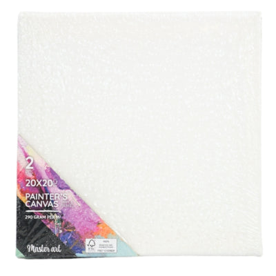 Master art canvas doek 20 x 20 cm 2 stuks b-keus | 24 stuks