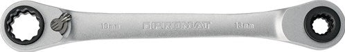 Promat tecwerk multifunctionele ratelringsleutel | 4 in 1 | 10 13 17 19 mm | 12-kt. lengte 220 mm | aantal tanden 72 - 4000821481