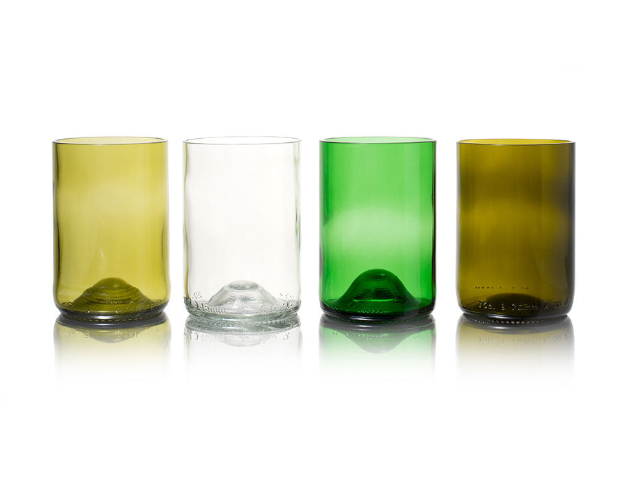 Rebottled drink glazen - 4-pack - mix