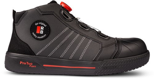 Redbrick sprint boa s3s | zwart | maat 45 - 8713458013349