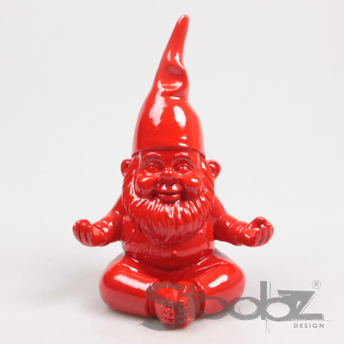 Stoobz design stoobz kabouter yoga rood 11x14x20cm