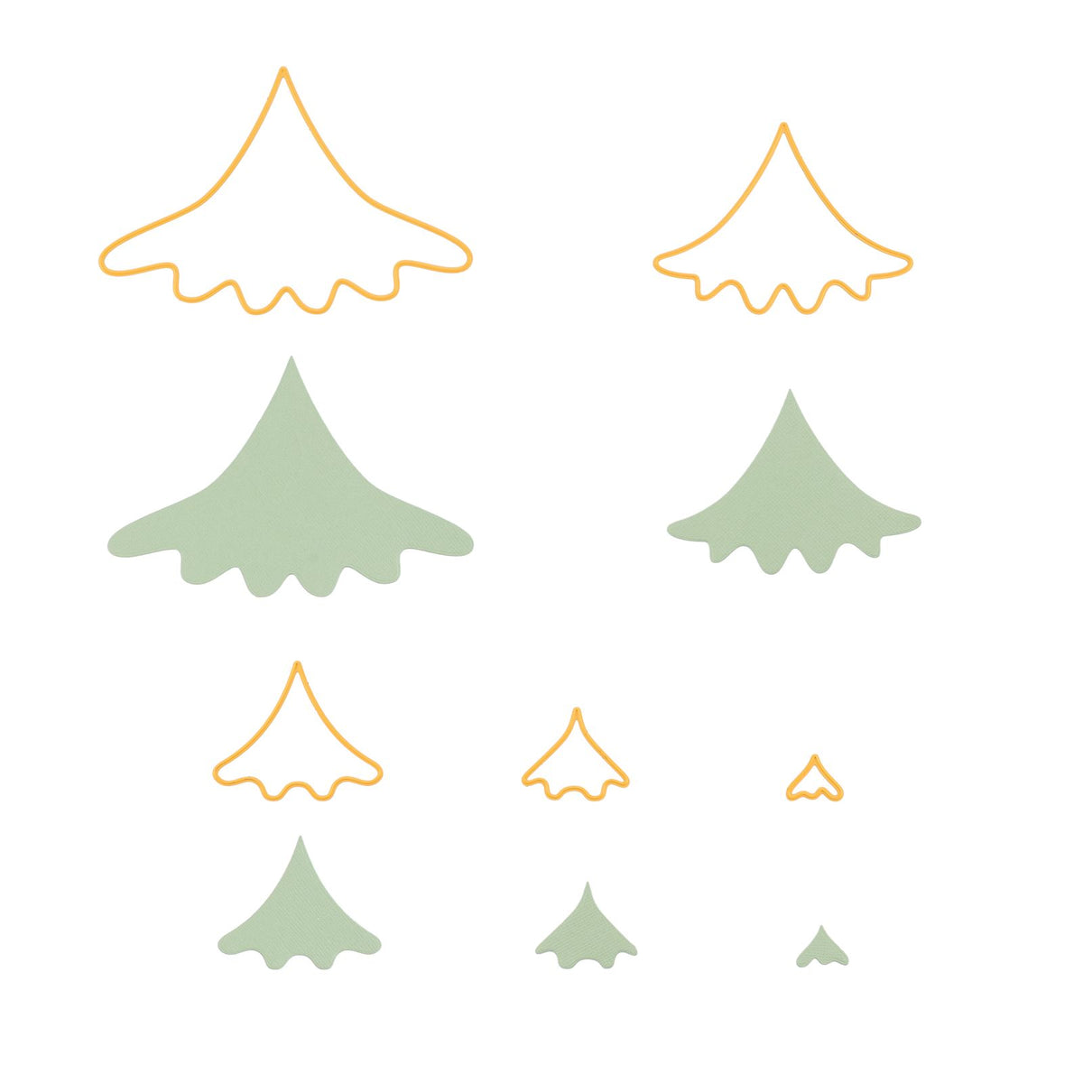 Nellie's choice • shape dies kerstboom 5st.