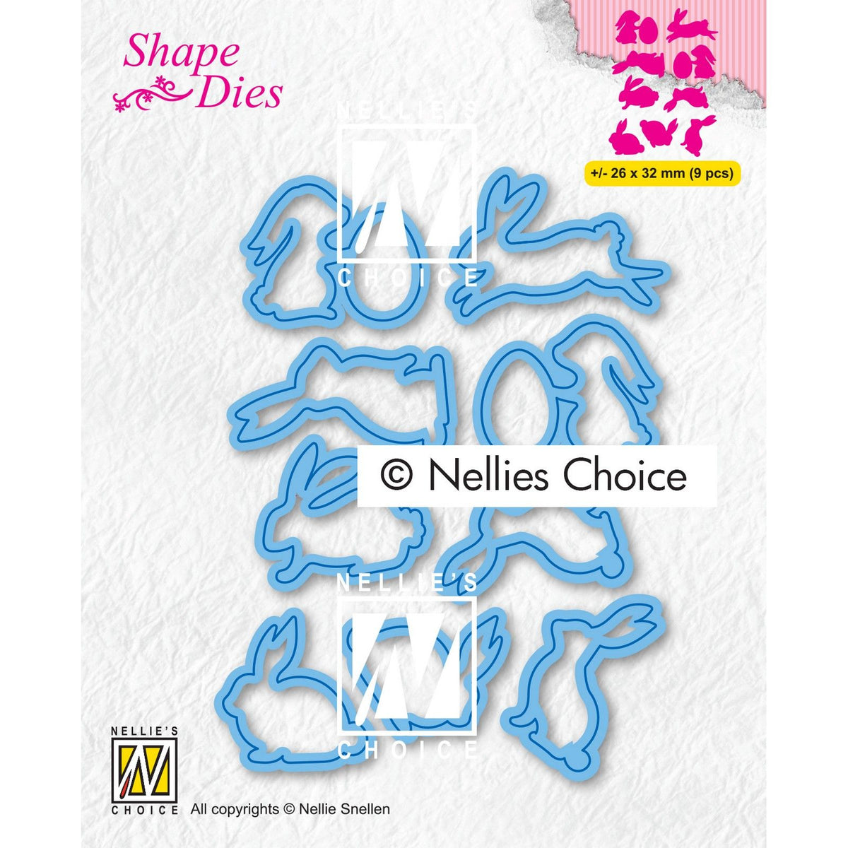 Nellie's choice • shape dies konijntjes 9st.