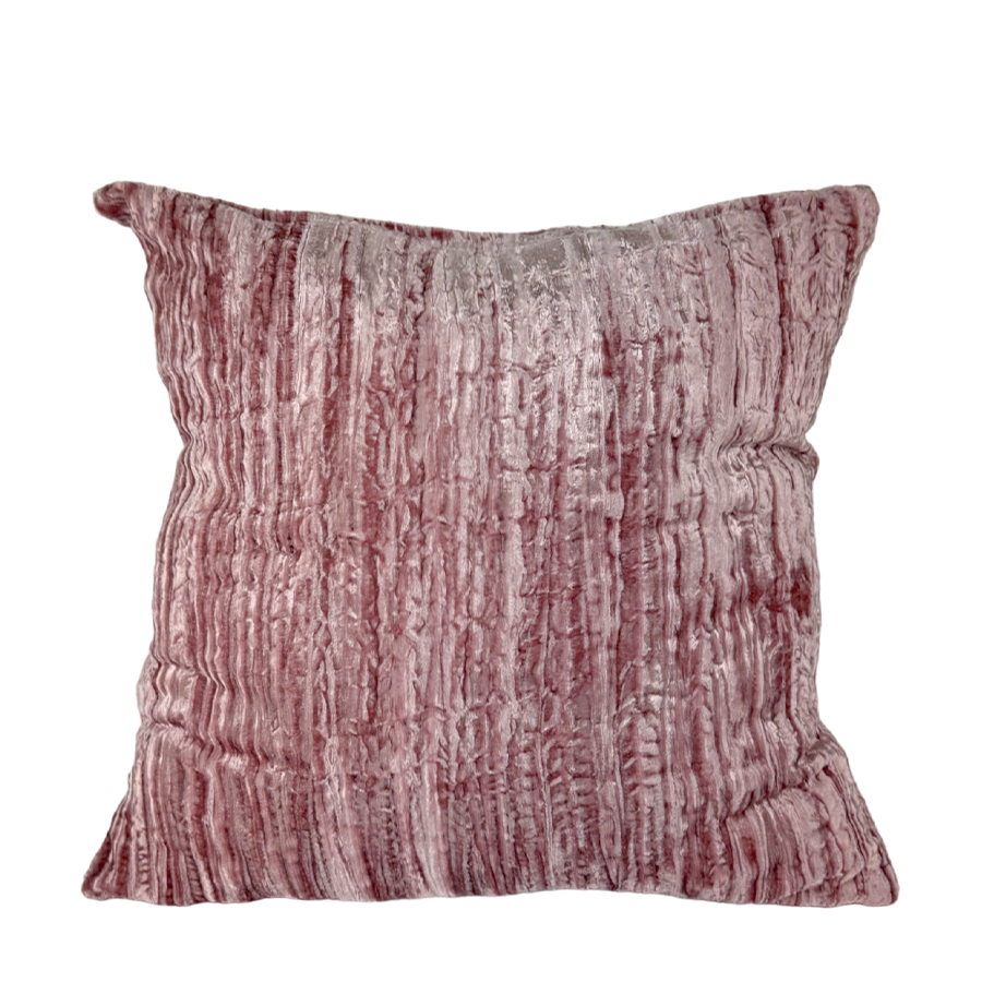 Seq home kussenhoes fluweel roze 50x50cm