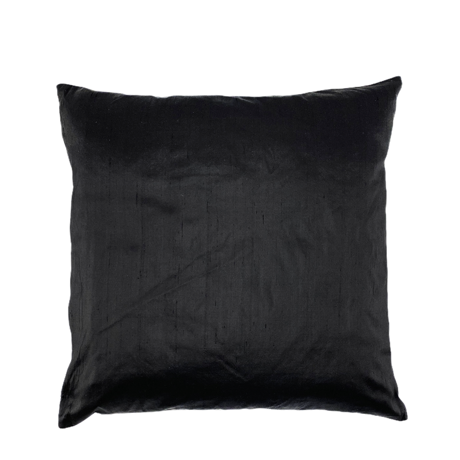 Seq home zijden kussenhoes zwart 45x45cm