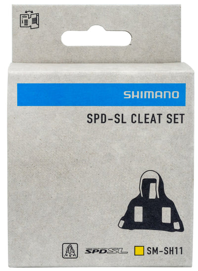 Schoenplaatjes Shimano SM-SH12 SPD-SL met 6 graden speling - geel