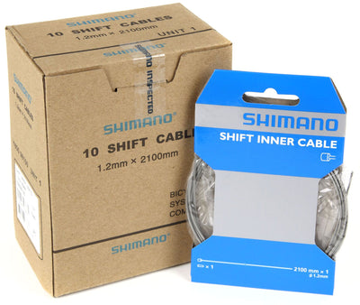 Versnelling binnenkabel Shimano ø1,2 x 2100mm (10 stuks)