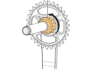 Shimano lockring afnemer tl-fc41 direct mount cr.stel
