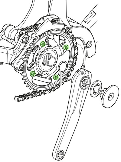 Shimano steps sm-cre80 cre80-b cre80-12b gear fixing bolts